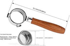 LILQ 54mm Naked Bottomless Portafilter Compatible with Breville Barista Express, Barista Pro, Bambino, and More – 18-20g basket included (Rosewood Smooth, 54mm) - Image 5