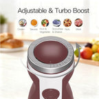 MegaWise 5-in-1 Hand Blender Set with Variable Speed Control, 400W Immersion Blender - Includes Whisk, Milk Frother, Chopper, and Beaker for Smoothies, Soups, and Baby Food (RED) - Image 2