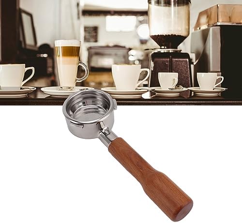 Generic 58mm Coffee Portafilter Stainless Steel Bottomless Design for Barsetto Coffee Machine Accessories 3 Ears Hypoallergenic Durable (Style 1) - Image 3
