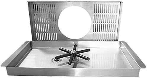YBB Pitcher Rinser Cup Washer Glass Cleaning Rinser with Side Sprays, Drain and Drip Tray for Bar Coffee Shop (13.8" x 6.3" x 1") - Image 4