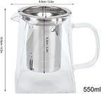 Glass Teapot,Glass Teapot Kettle with Removable Tea Infuser Tea Kettle Stovetop for Loose Leaf,Tea Pot for Stove, - Image 5