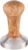 Metallurgica Motta 58 mm Olive Wood Tamper With Flat Stainless Steel Base by MetallurgicaMottta