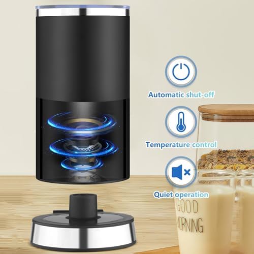 Electric Milk Frother, 400W Automatic Hot Chocolate Machine,Heating/Foaming,for Coffee, Latté, Cappuccino, Hot Chocolate - Image 3