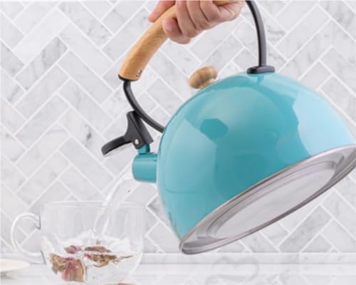 Stovetop Kettle Stainless Steel Kettle Teapot Stovetop Tea Flower Pot Whistling Kettles for Stove - Image 3