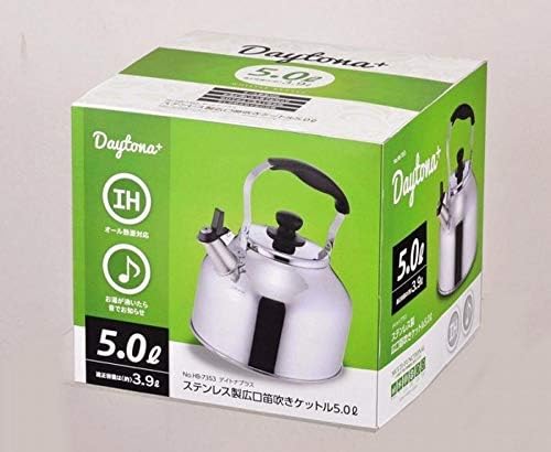 Large Whistling Tea Kettle Stainless Steel Teapot Tea Pot for IH Stove Induction Heating Cooktop Compatible 5.28 Quarter, 5.0 Liter - Image 2