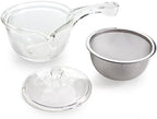 Yama Kysus Side-Handle Teapot 10 Oz, Borosilicate Glass Teapot with Stainless Steel Mesh Filter - Yama Glass, Hand Crafted in Taiwan - Image 2