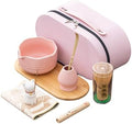 Matcha Whisk Set, Zen Travel Ceremony Kit with Cat Figurine & Incense, 9-Piece Portable Set with Bowl, Bamboo Whisk & Bag (N) by Unknown