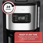 T-fal Element Plastic and Stainless Steel Drip Coffee Machine 12 Cup Programmable, Reusable filter, Pause and Brew, Glass Carafe 1000 watts Coffer Maker, Filter machine, Cold Brew, Black - Image 2