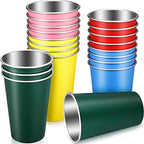 Mimorou 20 Pack 16 oz Stainless Steel Cups Metal Cup, Multicolor by Mimorou