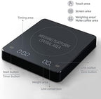 Digital Coffee Scale with Timer, Electronic Coffee Scale with LCD Display Kitchen Food Scale Espresso Scale G OZ Ml 3kg High Accuracy Electronic Scale - Image 5