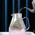 Water Pitcher 1600ml Pink Glass Water Pitcher with Lid Large Capacity Home Water Carafe Heat-Resistant Kettle for Hot/Cold Water Water Jug - Image 3
