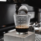 Glass Mug Coffee Cup,2.5oz Espresso Shot Glass Cup Double Spouts Espresso Mug Heat Resistant Mini Measure Glass Extra Small Transparent Coffee Tumbler With Anti-scald Handle 70ml ( Color : B strong Ba - Image 3