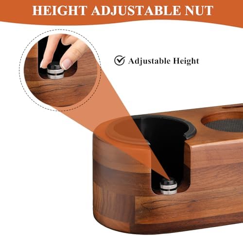 MOJAE Espresso Tamping Station,Coffee Tamper Station,Espresso Organizer Station,Fits for 51/54/58mm Portafilter,Tamper,Distributor and Puck Screen - Image 3
