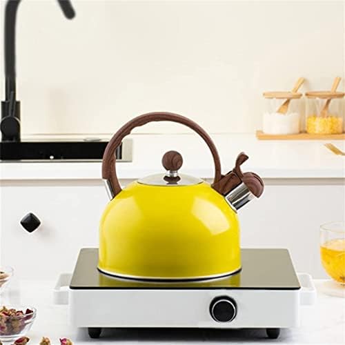 HEAGER Ceramic teapot, Stove Top Kettle, Whistling Kettle, Tea Infuser,Tea Pot, Whistle Teapot Stainless Steel Kettle with Heat Resistant Handle for Stove Top Induction Cooker - Image 3