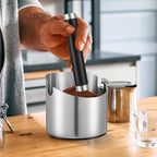 OUNONA Stainless Steel Knock Box for Coffee Grounds, Espresso Container - Image 5