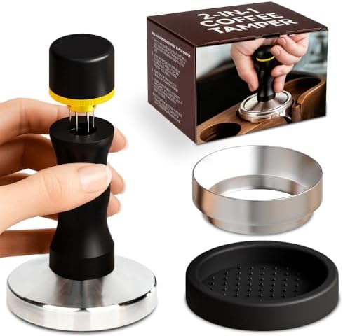 2-in-1 Espresso Tamper WDT Tool, Espresso Accessories Kit, 53.3mm by Unknown