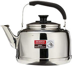 Extra Large Size 7.5 Liter Zebra Polished Mirror Finish Stainless Steel Whistling Canister Stovetop Teakettle Tea Kettle Teapot, Gas Electric Induction Compatible by ZEBRA