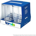 Tervis Clear & Colorful Tabletop Made in USA Double Walled Insulated Tumbler Travel Cup Keeps Drinks Cold & Hot, 16oz - 4pk, Clear - Image 2
