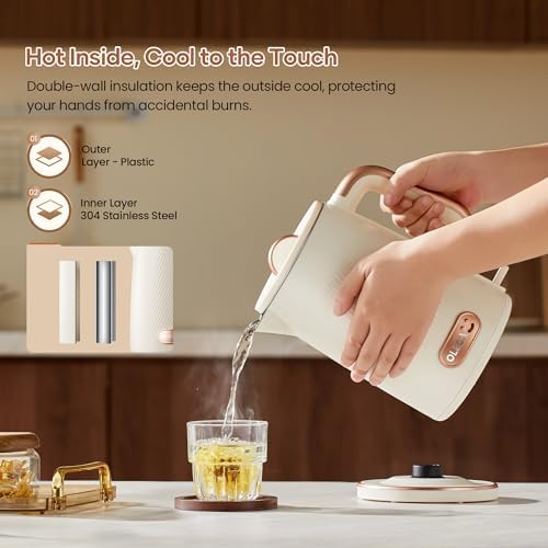 OLEGA Electric Tea Kettle: 1200W Fast Boil Electric Water Kettles 1.5L - Image 5