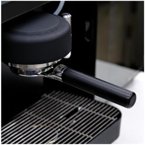 Coffee Portafilter Handle,Compatible For MISCHIEF,Black Bottomless Handle Protafilter 2 Ears 58mm Stainless Steel Bottomless Coffee Portafilter For E61 GROUP(Silver-E61) - Image 6