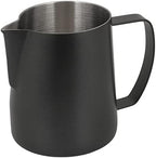 Milk Frothing Pitcher, 700ml Stainless Steel Milk Frother Cup Steaming Pitcher, Metal Steamer Cup Milk Jug Dispenser Espresso Accessories (Black) - Image 3