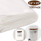 Commercial Cold Brew Coffee Filters - 100 Count Cold Brew System Filter Bags Disposable Fine Mesh Brewing Bags Commercial Coffee Filters 16''x20'' Fits 5 Gallon Buckets Coffee Shop Restaurants - Image 7