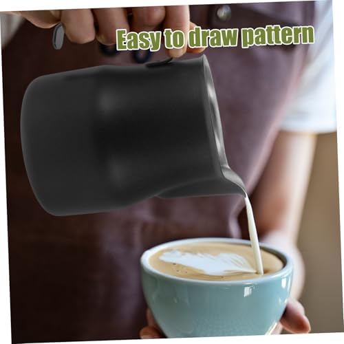 HOMSFOU 4pcs Espresso Frothing Pitcher Stainless Steel Frother Cup for Latte Art Capacity Multi-use Steamer Jug Coffee Tool - Image 7