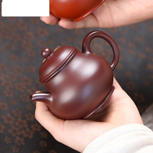 Tea Pots For Loose Tea 130ML Handmade Purple Clay Teapots Handmade Pot Raw Ore Zhu Mud Tea Maker Kettle Chinese Zisha Tea Set Drinkware Tea Infuser Pot - Image 4