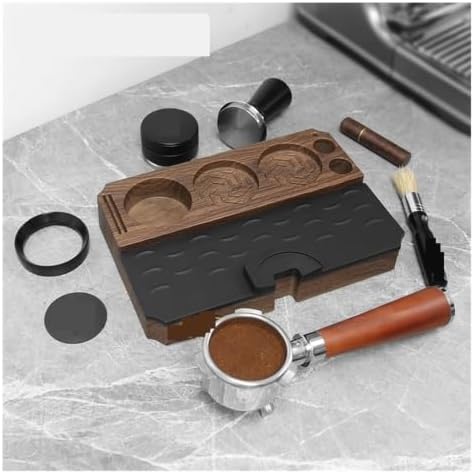 Coffee Tamping Station Stand Mat Espresso Portafilter Holder Tamper Pad 51mm 54mm 58mm Espresso Machine Accessories Barista Tool(Black) - Image 2