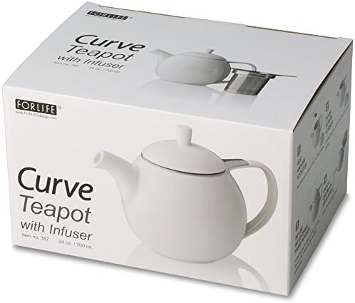 FORLIFE Curve Teapot with Infuser, 24-Ounce, Black Graphite - Image 3