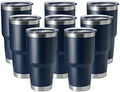 HASLE OUTFITTERS 30oz Stainless Steel Tumbler, Double Wall Vacuum Insulated Travel Mug Tumbler, Durable Insulated Coffee Mug, Gift Box Set (Navy, 8) by HASLEOUTFITTERS