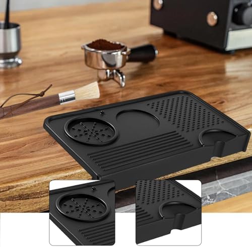 Coffee Tamper Mat Silicone Espresso Mat Non Slip Tamper Holder Heat Resistant Coffee Accessories Food Grade Bar Counter Home Use Suitable for - Image 5