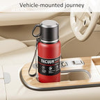 Double wall vacuum Leakproof stainless steel wide mouth insulated water bottle;tea tumbler with infuser,cup,lid;smart thermoses hot coffee;thermal flask ice drinks with led digital temperature display - Image 2
