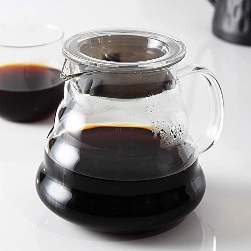 Coffee Press Coffee Pot 350ml 600ml 800ml Glass Coffee Dripper Insulated Handle Pots(550ml) (350ml) - Image 2