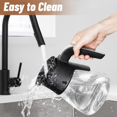 10 Cup Coffee Pot Replacement for Ninja Coffee Maker CM401 CM371 CP301 CM300 CM400 CF091, Glass Carafe Replacement with Brew-Through Lid, Ninja Coffee Pot Replacement with Sturdy Handle - Image 6