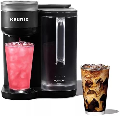 Keurig K-Brew+Chill Iced or Hot Single-Serve K-Cup Coffee Maker with MultiStream and QuickChill Technology, 70oz. Removable Reservoir, Black (Renewed) by Amazon+Renewed