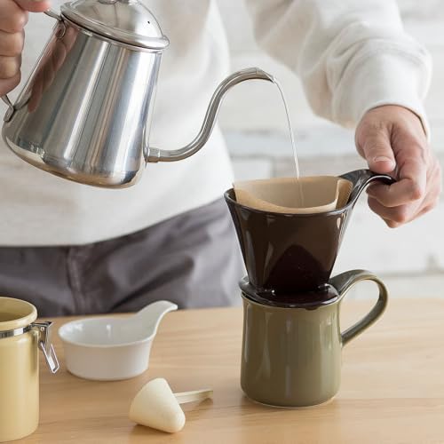 ZERO JAPAN - Bee House Pour Over Coffee Dripper - Ceramic Coffee Maker with Elegant Peek Hole, Drip Cone Brewer Coffee Gift, Brewing Accessories - Yellow Pepper, Standard Size - Image 7