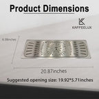 Stainless Steel Drip Tray - Perfect for Homes, Clubs, Bars, Cafes, Restaurants, Hotels, Or Commercial Use - Easy to Clean, No Drainage Required (6.4 * 20.9inch) - Image 2