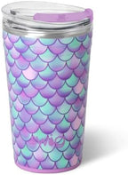 Swig Life 24oz Insulated Party Cup with EZ Slider Lid, Mermaid by SwigLife