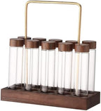Zerodeko 1set Coffee Bean Storage Tubes with Display Stand Airtight Glass Containers for Preserving Freshness for Home and Restaurant Coffee Stations Tube by Zerodeko