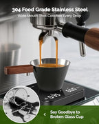 Maestri House Mini Coffee Scale with Timer, USB-C Rechargeable Espresso Scale+ Espresso Measuring Cup - Image 5