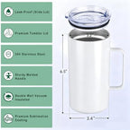 6 Pack 24 oz Sublimation Tumblers coffee mugs - Image 2