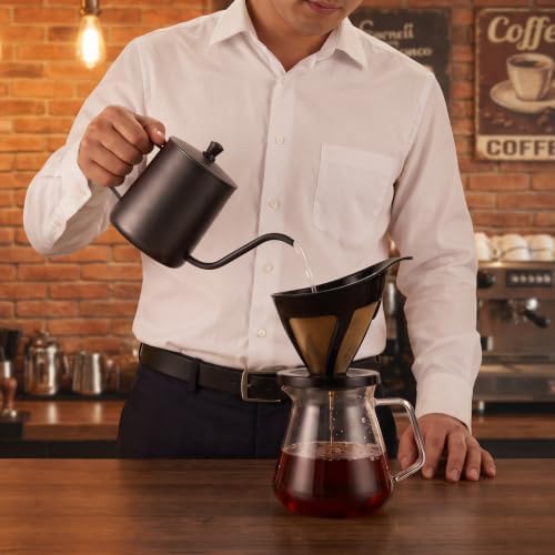 Manual Pour Over Coffee Dripper Set with Grinder, All-in-One Kit - Image 5