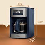 Mr. Coffee® 12 Cup Coffee Maker, Programmable Coffee Maker with Strong Brew and Iced Coffee Brew Settings, Small Batch Setting for 1 to 4 Cups, Abyss Blue - Image 7