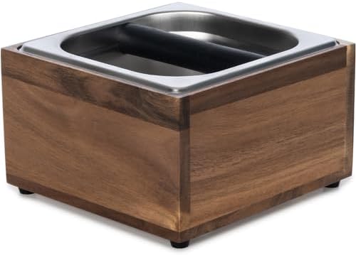 Espresso Knock Box Coffee Puck Dump Bin Grounds Accessories Tamping Station by BESZONE