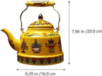 Enamel Whistle Tea Kettle Whistling Teapot Induction Suitable for Home Kitchen Cookers Electric Stovetops-4.2L/125(1.7L) - Image 5