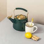 1.8L Stainless Steel Whistling Tea Kettle, Hunter Green - Image 5