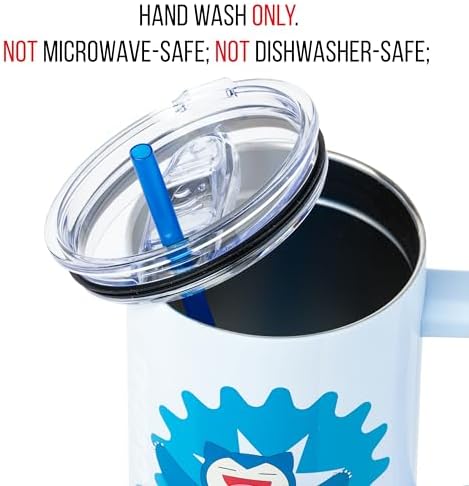 Silver Buffalo Pokémon Snorlax, Stainless Steel Tumbler, 40oz - Image 4