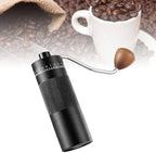Manual Coffee Grinder, 55 Adjustable Settings 22g Capacity Burr Coffee Grinder, Portable with Brush and Handle for Home Travel Office (Black) - Image 3
