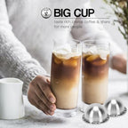 Stainless Steel Refillable Coffee Capsule, Reusable Pod for VertuoPlus to Reduce Waste, Complete Kit with Brush, Spoon and Rubber Rings (80ML) - Image 2